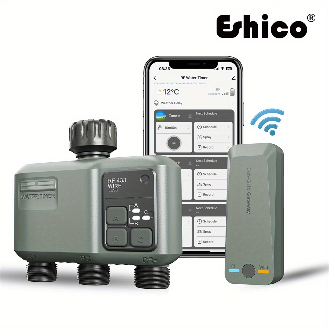 Smart Garden Zone - Eshico Smart Sprinkler Timer: 3-Zone RF433
