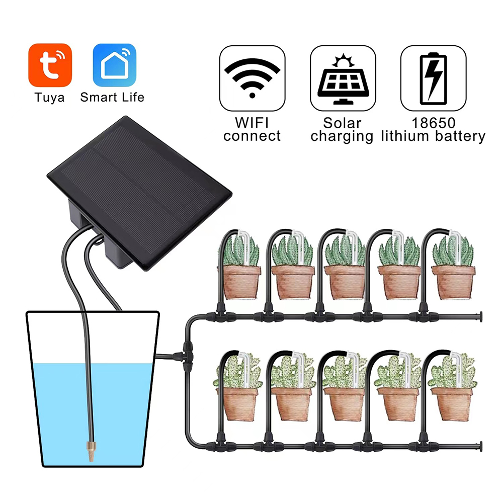 Smart Garden Keeper - Tuya WiFi Solar Water Pump Timer