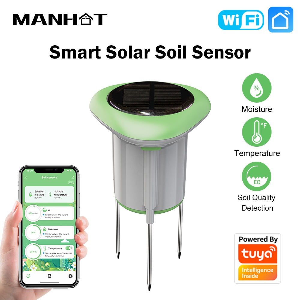 MANHOT WiFi Smart Solar Soil S - đánh giá và giá Smart Garden Irrigation