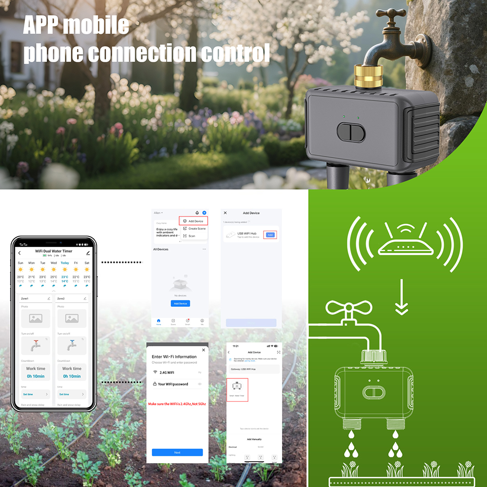 Tuya WiFi Water Timer Smart 2  - đánh giá và giá Smart Garden Keeper