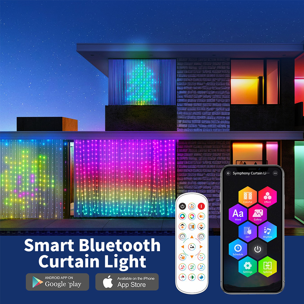 Smart Curtain Lights LED RGB S - đánh giá và giá Smart Garden Rooms