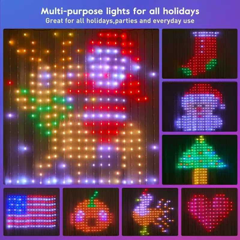 Smart Curtain Lights LED RGB S - đánh giá và giá Smart Garden Rooms