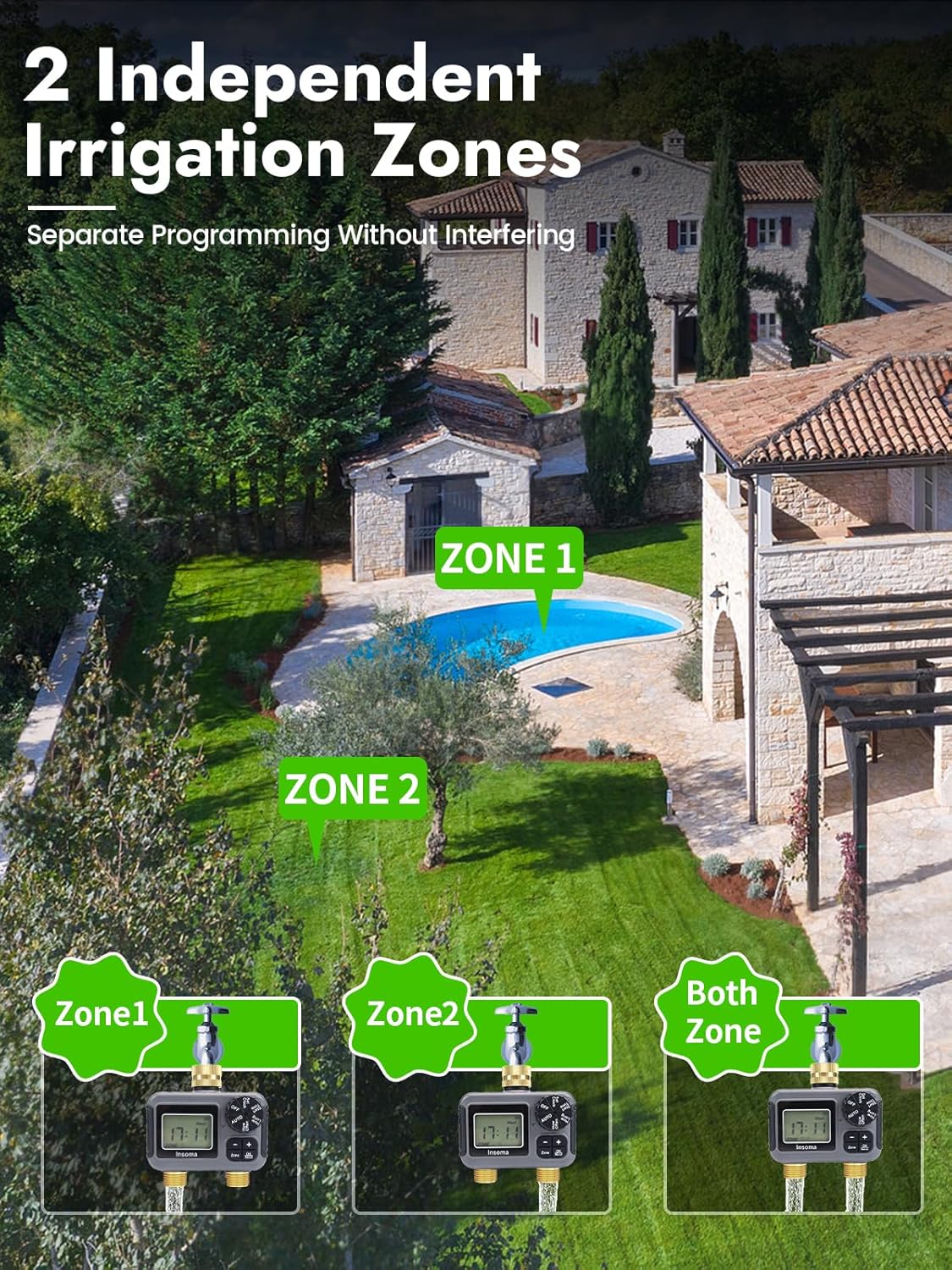 Dual Outlets Smart Irrigation  - đánh giá và giá Smart Garden Keeper