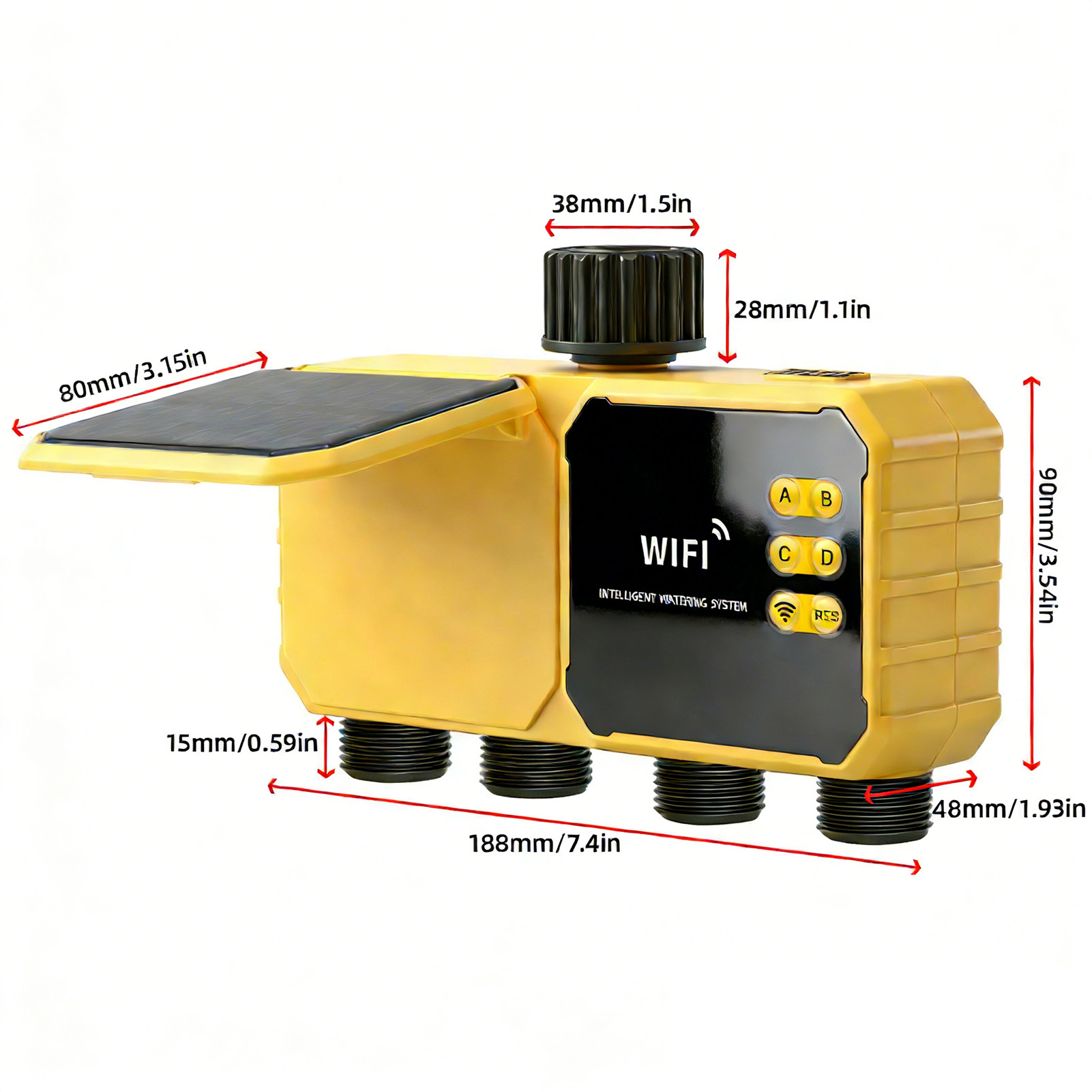 4 Zone Solar WiFi Irrigation T - đánh giá và giá Smart Garden Zone
