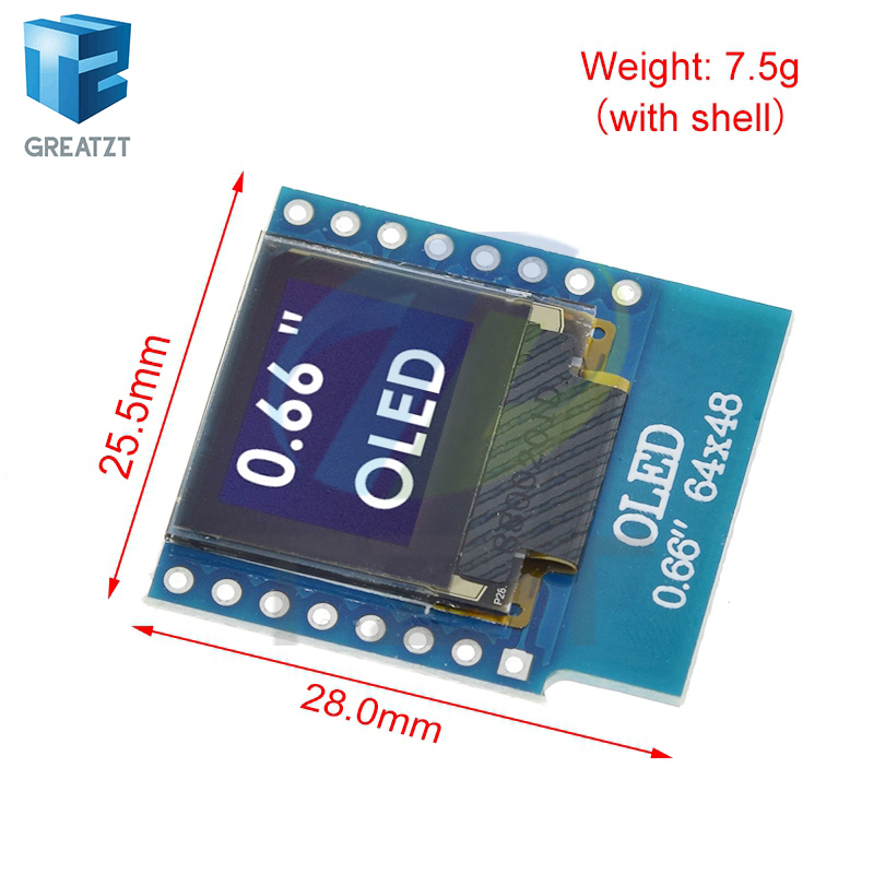 GREATZT 0.66  inch OLED Displa - đánh giá và giá Smart Garden Esp32