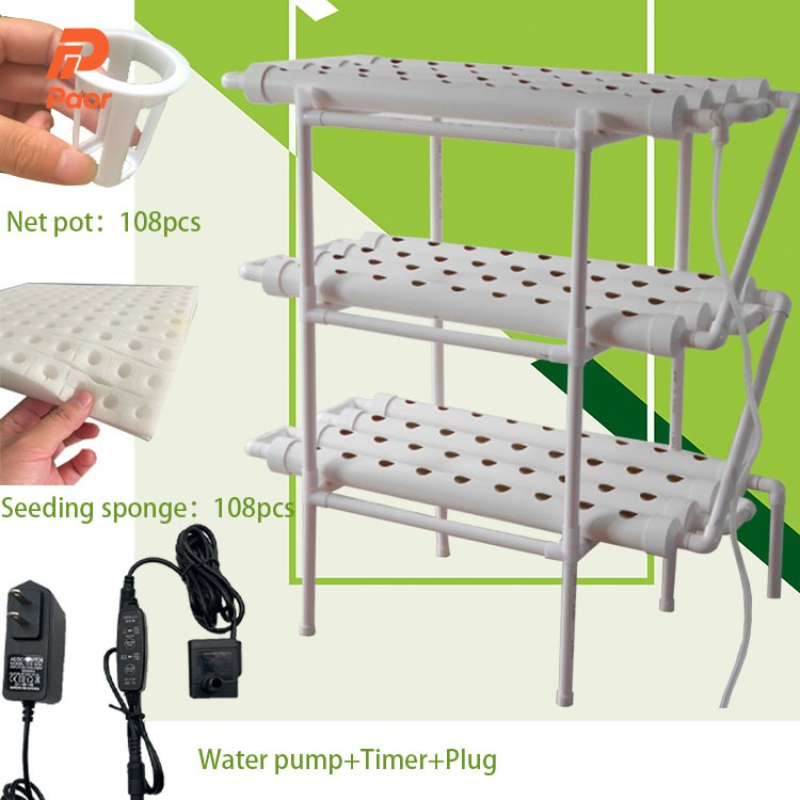 108 Holes Hydroponic Grow Kit  - đánh giá và giá Aquaponics Home Kit