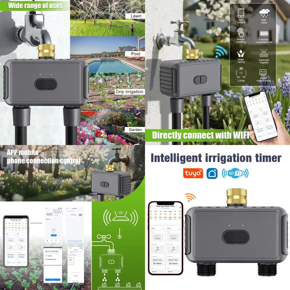 WAP01 WiFi APP Control Dual Ho - đánh giá và giá Smart Garden Irrigation