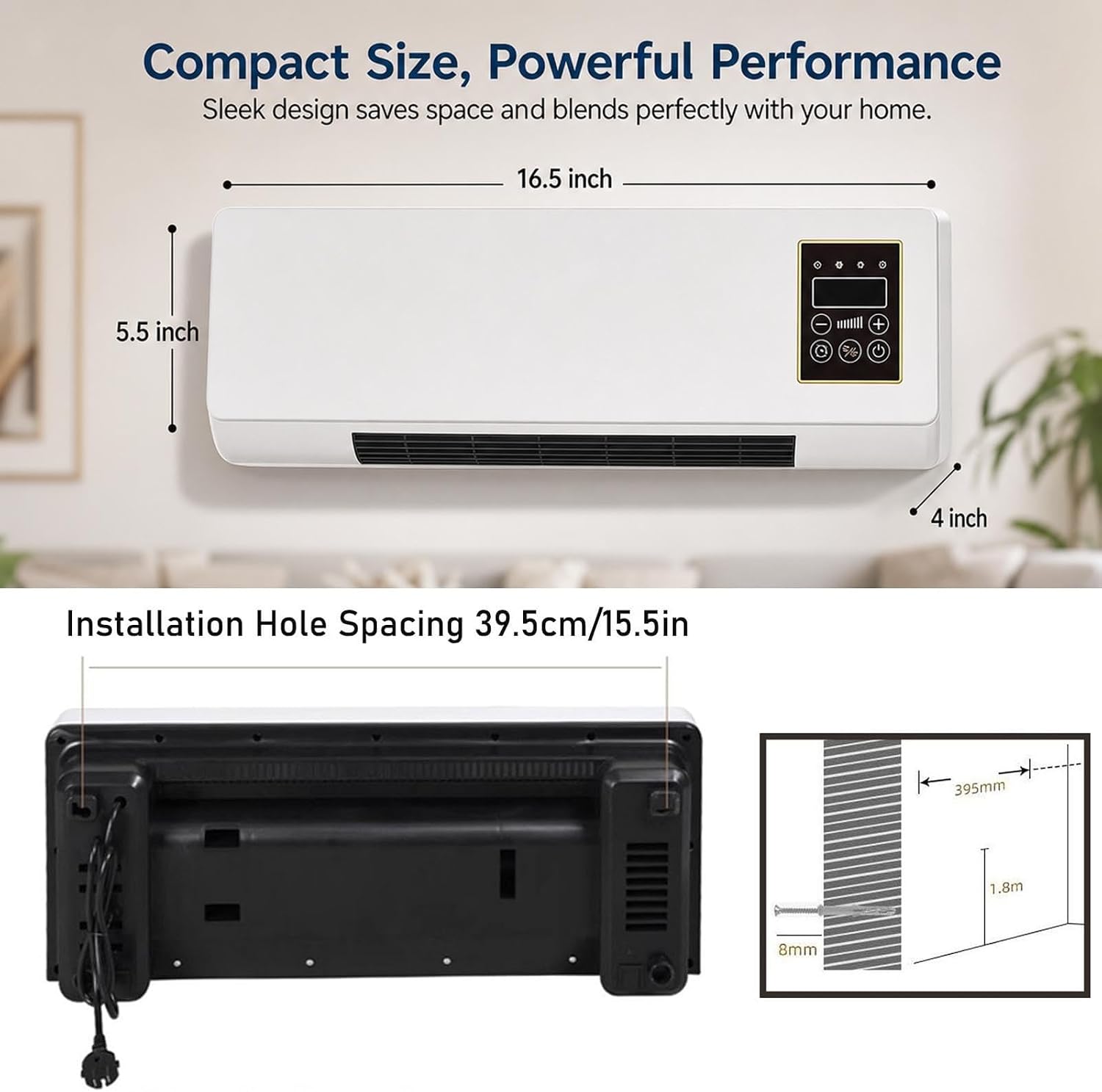 Wall Mounted Air Conditioner 2 - đánh giá và giá Smart Garden Rooms