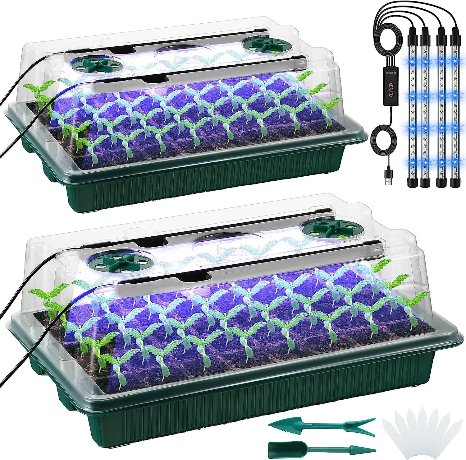 2 Packs, Seed Starter Trays Wi - đánh giá và giá Smart Garden Domes