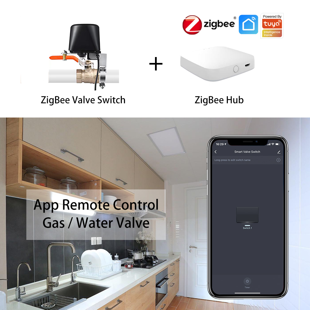 ZigBee Water/Gas Valve Remote  - đánh giá và giá Smart Garden Gate