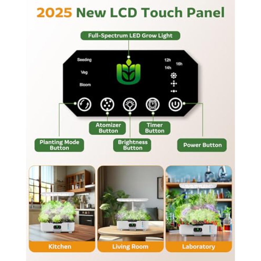 Indoor smart herb garden plant - đánh giá và giá Smart Pod Garden