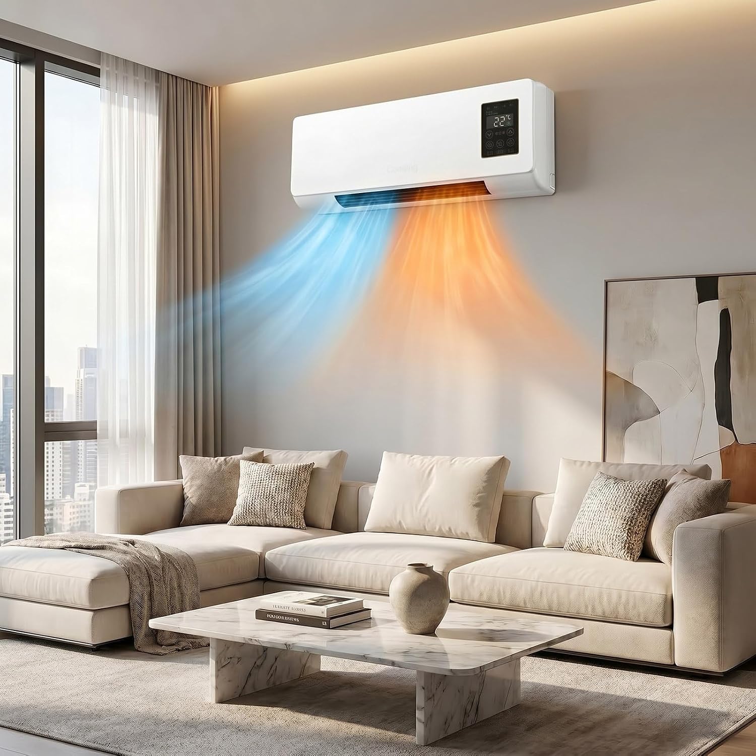 1800W Wall Mounted Air Conditi - đánh giá và giá Smart Garden Rooms