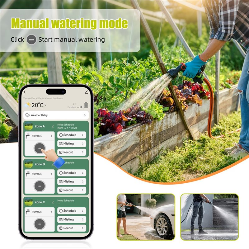 ABMH-Wifi Smart Water Timer 3- - đánh giá và giá Smart Garden Zone