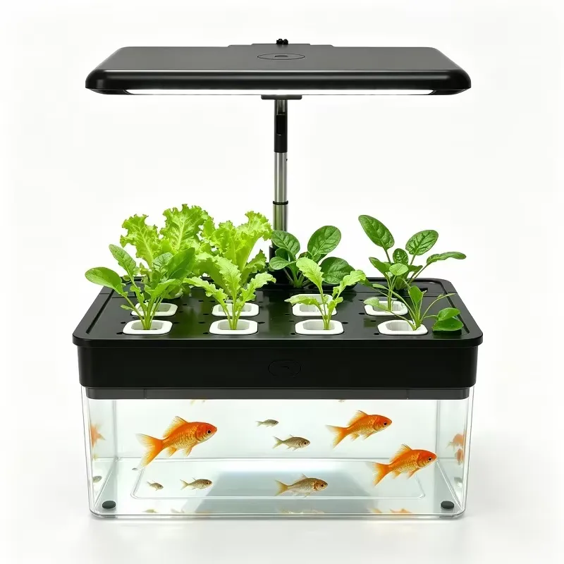 12 Pod Hydroponic System Acryl - đánh giá và giá Aquaponics Home Kit
