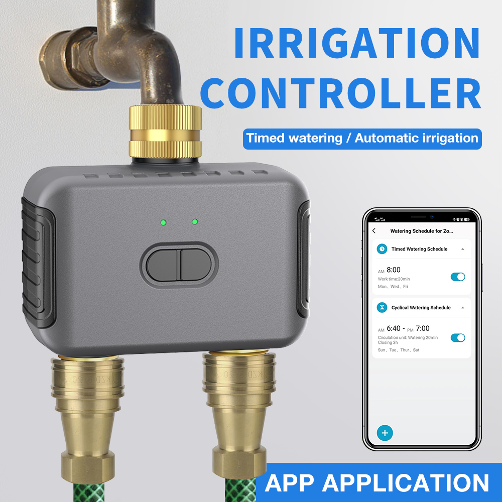 Tuya 2 Zone Watering Timer Gar - đánh giá và giá Smart Garden Keeper