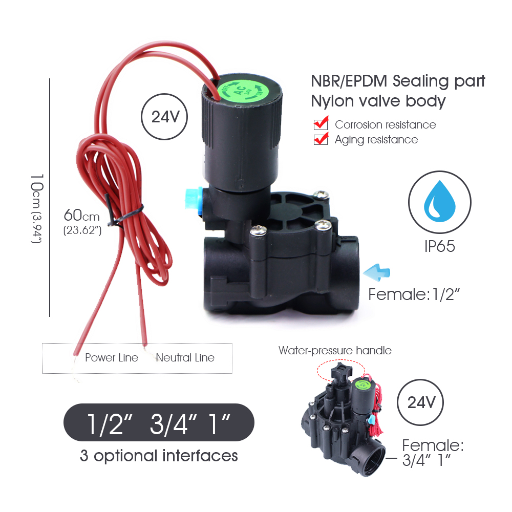 Garden Hose Solenoid Valve Con - đánh giá và giá Smart Garden Zone